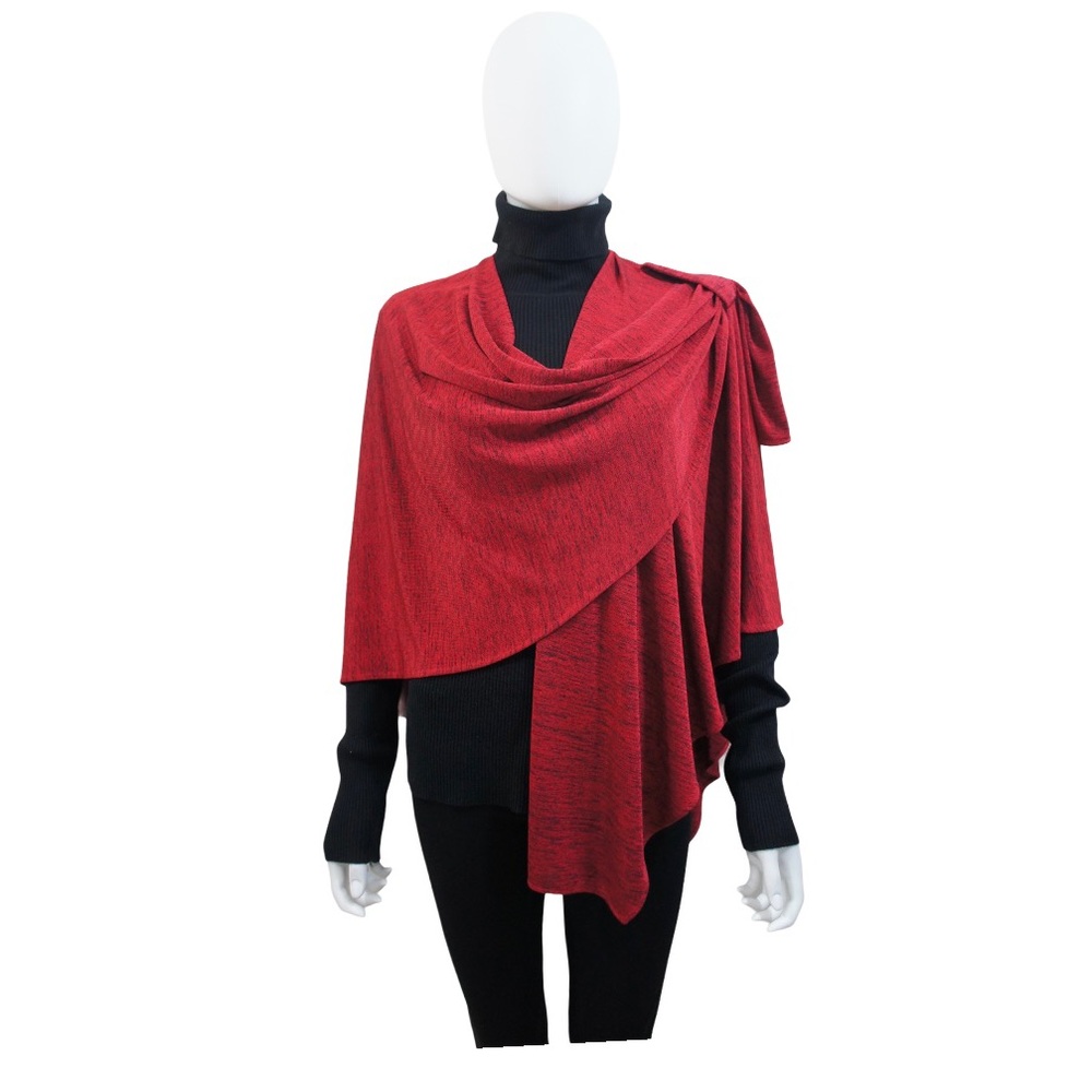 Joseph Ribkoff Red Shiny Wrap All Size - image 4